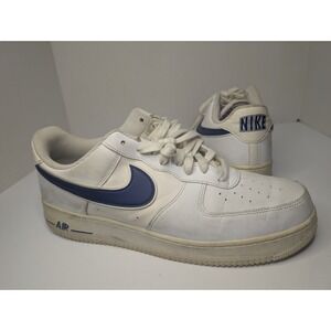 Nike Air Force 1 Low White Navy Blue Men's Size 13 Classic AF1 Sneakers